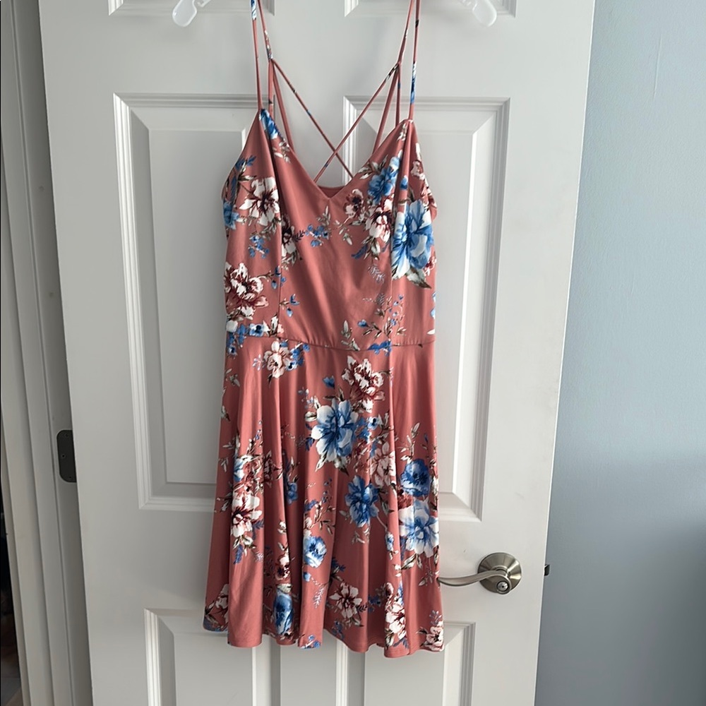 Fortune & Ivy Pink Floral Dress